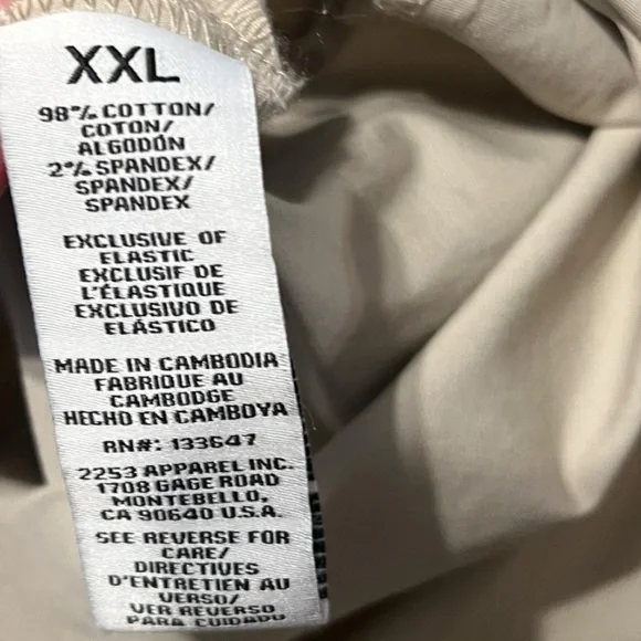 Celebrity Pink Khaki Button-Down Romper – XXL - Picture 6 of 7